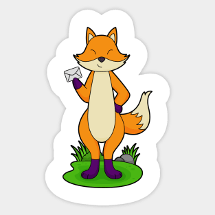 Fox Letter Sticker